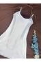 Silky Textured Satin Strap Dress Nightgown - 5