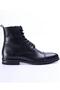 Italian Style Internal and External Natural Leather Men's Shoes Black T12968 - 5