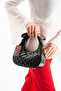 Bow Strap Detailed Luna Women's Crossbody Bag Black - 2