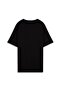 Silver Logo Printed Regular Black T-Shirt - 2
