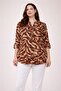Li̇kapashop Viscose Fabric Front Buttoned Tunic 553