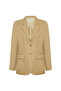 Beige Linen Blazer Jacket - 6