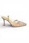 Y752076315 Beige Mesh Bead Embroidered Thin Heeled Women's Shoes - 6