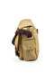 Medium Size Canvas Canvas Waterproof Fabric Postman Briefcase Business School Shoulder Bag Mustard U579 - 5