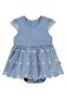 Scalloped Bodysuit 6-18 Months Dress - Blue