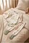 100% Organic Cotton Baby Long Sleeve Bodysuit and Self-Sock Bottom Pajamas 2-Piece Set - 2