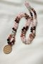 108 Li Mala Natural Stone Necklace (Lal (Granat, Garnet), Moonstone, Sunstone, Pink Quartz) - 4