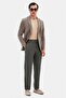 Ds Damat Comfort Fit Khaki 100% Linen Jogger Pants - 2