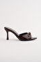 Spr-3791 Thin Heel Buckle Detail Slippers - 3
