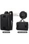 9749 3-in-1 Convertible Laptop Backpack, 18L Water-Resistant Business Messenger Bag for Men, Briefcase, Black - 7