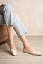 Beige Leather Women's Ballerinas Orthopedic Comfortable Enjoy - 2
