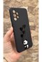 Samsung Galaxy A13 Compatible Heart Panda Patterned Silicone Shock Absorbing Classic Protective Rubber Case - 3