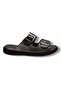 602-26 Genuine Leather Ultra Soft Double Buckle Anatomical Men's Slippers 40-47 - 2
