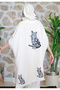 Hooded Muslin Poncho Set, Oversize 2-Piece 100% Cotton Set (Poncho + Pants) - 5