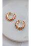 Colorful Enamel Hoop Earrings - 2