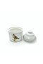 Luhpar Bird-Themed White Ceramic Sugar Container with Lid for Elegant Tabletop Display – 10 cm - 2