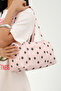 Polka Dot Bowling Bag Women's Vintage Shoulder Bag (31*17*12 Handle: 64)