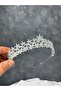 Shiny Stone Zircon Bridal Crown Wedding Hair Accessory Glamorous Elegant Model - 2