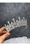Classic Zircon Stone Bridal Crown Wedding Hair Accessory Offers Timeless Elegance - 3