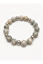 Natural Stone Large Size Round Cut Jasper Women's Bracelet Gift - 2