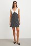 Contrast Detailed Polka Dot Mini Dress - 3