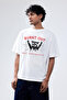 Unisex Oversize Burnt Out but Optimistic Printed Premium T-Shirt - 4
