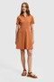 Women's Dusty Rose Polo Collar Knitted Dress 50323539-Vr026