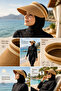 Straw Visor-Tennisist Tac Model Uv Protective Women's Hat - 4