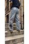 Harajuku Samurai Sakura Flower Embroidered Y2K Unisex Baggy Pants