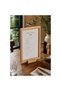 Display / menu stand with solid Oak frame and base, A4 Portrait format, 21 x 30 cm