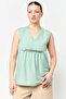 Women V Neck Sleeveless Sequin Top, Green