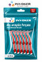 Interface Brush Dental Interdental Brush Cleaning Brush between Teeth and Braces 0.5 mm Red 6 Pieces - 3