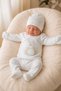 Seasonal Newborn Baby Girl Hospital Discharge Bodysuit Set Cotton 5-Piece Rabbit Embroidered Bodysuit Set (0-3 Months) - 3