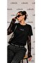 Women's Stone Print Lace Detail Blouse - 2