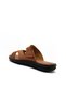 Genuine Leather Banded Tan Color 40-41-42-43-44-45 Size Men's Slippers Leather Slippers - 3