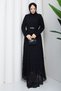 Women's Belt Li Lined Tulle Dress - 5