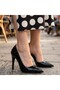 Pley Black Patent Leather Stiletto Shoes - 4