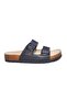 Black Double Buckle Slippers - 2