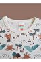Short-Sleeved Patterned Kids Pajama Set #printedkidspajamas #giraffepatternpajamas #laundrygarden - 5