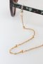 The Most Elegant Aspect of Beauty Steel Gold Women's Eyeglass Chain Beaded Eyeglass Rope Strap Accessory - 6
