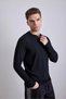 Buttoned Ribbed Cotton Basic Long Sleeve T-Shirt - 6
