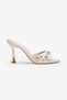 The Details on the Sem-High Heel Slippers Are Eye-Catching on the Front and Heel. - 5
