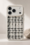 Retro Silicone Phone Case with Camera Protection, Compatible with iPhone 17 Pro / 18 Pro, Tweed Fabric Texture - 3