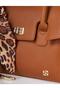 Scarf Detailed Handbag Brown - 5