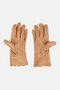 Women Leather Gloves, Tan - 2