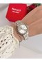Steel Strap 2 Year Warranty 3 Atm Waterproof Women's Wristwatch + Bracelet Gift - 4