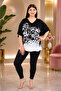 Plus Size V-Neck Rhinestone Stretchy Women's Blouse