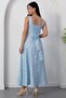 Square Neck Floral Thick Strap Dress Grs4009 - 8