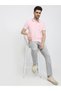 Men Pink Slim Fit Tipped Polo T-Shirt - 5