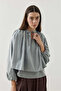 Double Layer Cotton Shirt Blue - 6